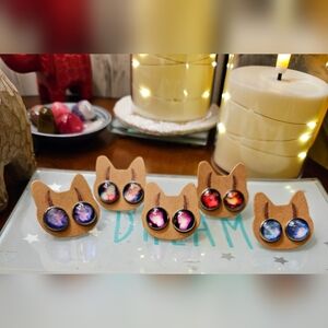 Hand Assembled Stud Earrings